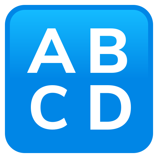 Input Symbol For Latin Capital Letters on JoyPixels