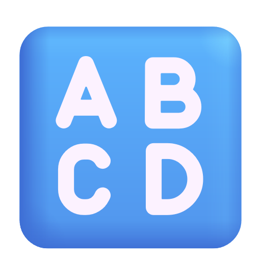 Input Symbol For Latin Capital Letters on Microsoft 3D