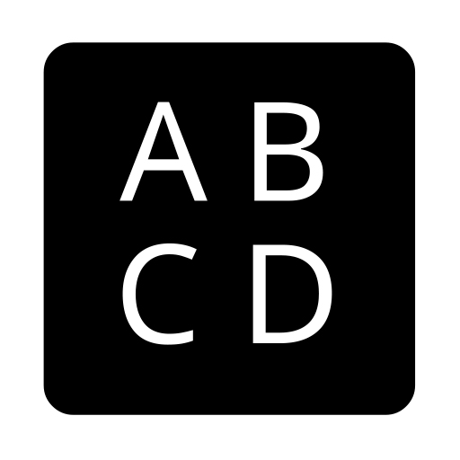 Input Symbol For Latin Capital Letters on Noto Emoji
