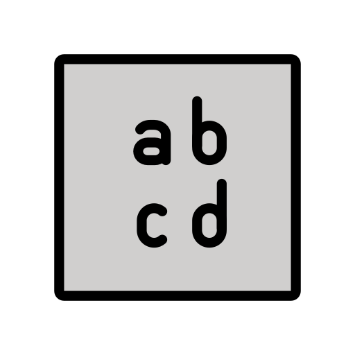 Input Symbol For Latin Small Letters on OpenMoji