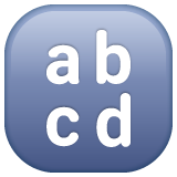 Input Symbol For Latin Small Letters on WhatsApp