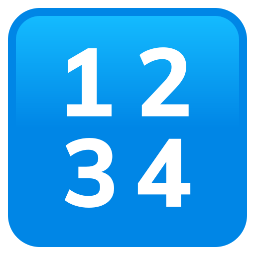 Input Symbol For Numbers on JoyPixels