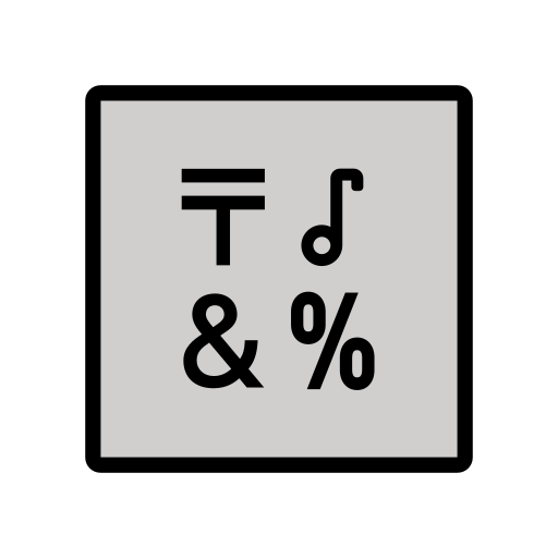 Input Symbol For Symbols on OpenMoji