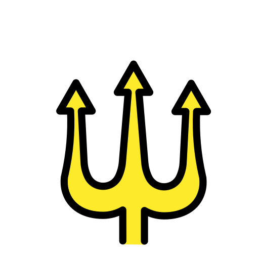 Trident Emblem on OpenMoji