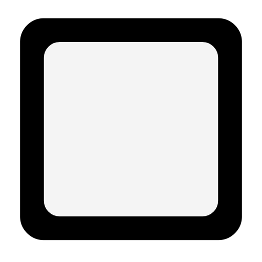 Black Square Button on Microsoft Fluent
