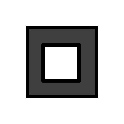 Black Square Button on OpenMoji