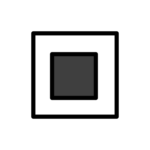 White Square Button on OpenMoji