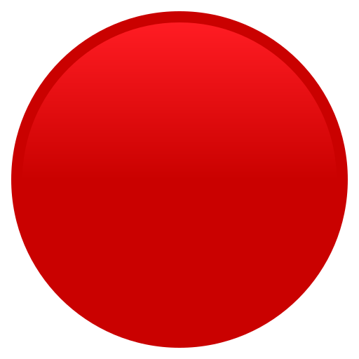 Large Red Circle on JoyPixels