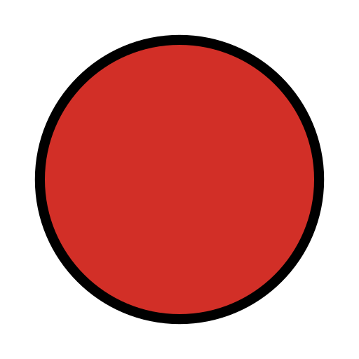 Large Red Circle on OpenMoji