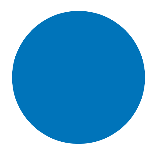 Large Blue Circle on Microsoft Fluent