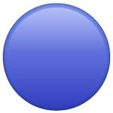 Large Blue Circle on WhatsApp
