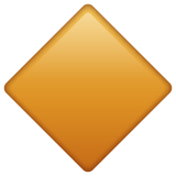 Large Orange Diamond on WhatsApp