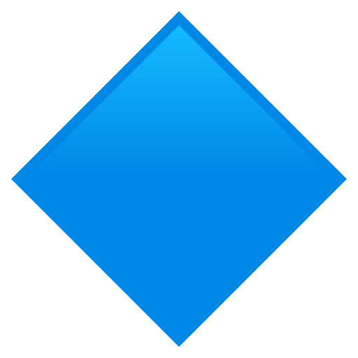 Large Blue Diamond on JoyPixels