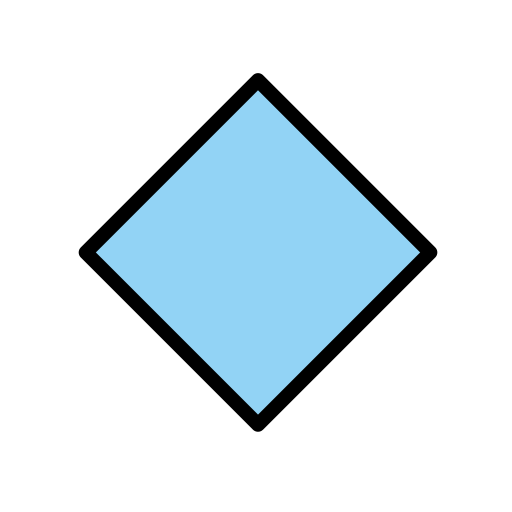 Large Blue Diamond on OpenMoji