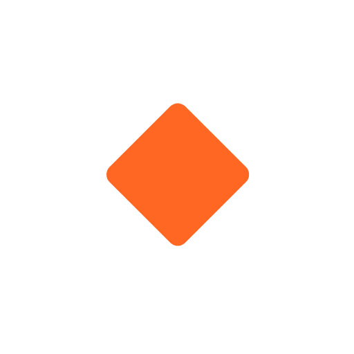 Small Orange Diamond on Microsoft Fluent