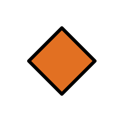 Small Orange Diamond on OpenMoji
