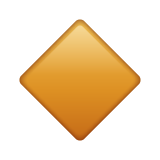 Small Orange Diamond on WhatsApp
