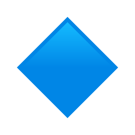 Small Blue Diamond on JoyPixels