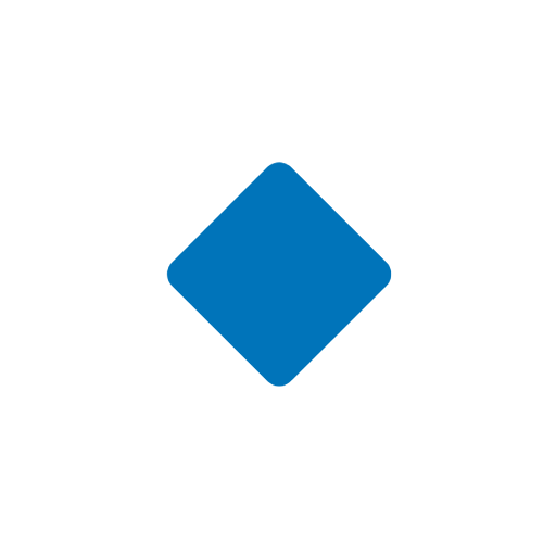 Small Blue Diamond on Microsoft Fluent