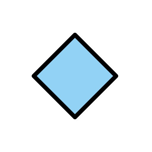 Small Blue Diamond on OpenMoji