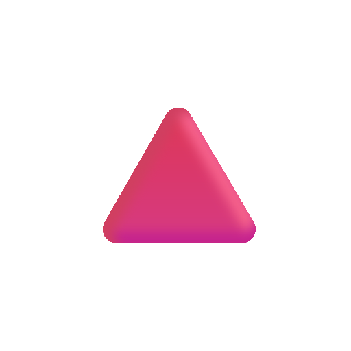 Up-pointing Red Triangle on Microsoft 3D