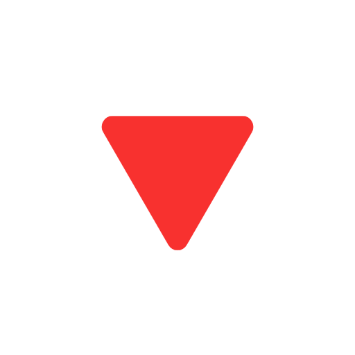 Down-pointing Red Triangle on Microsoft Fluent