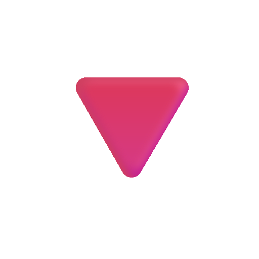 Down-pointing Red Triangle on Microsoft 3D