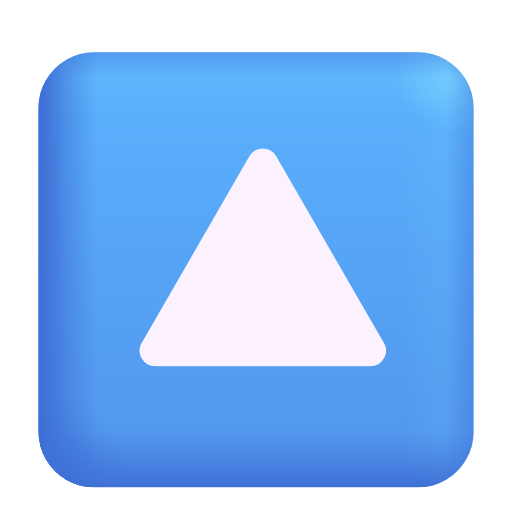 Up-pointing Small Red Triangle on Microsoft 3D