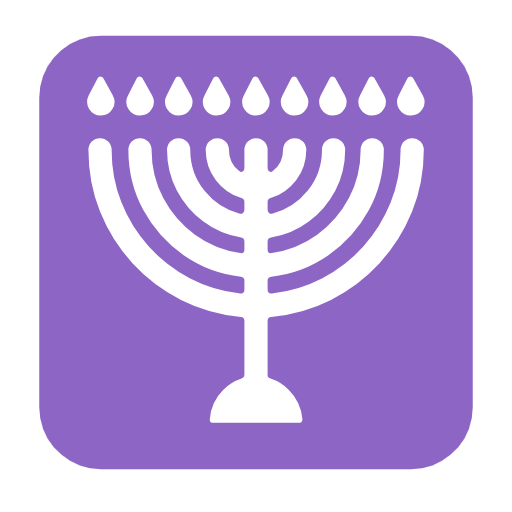 Menorah With Nine Branches on Microsoft Fluent