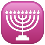 Menorah With Nine Branches on WhatsApp