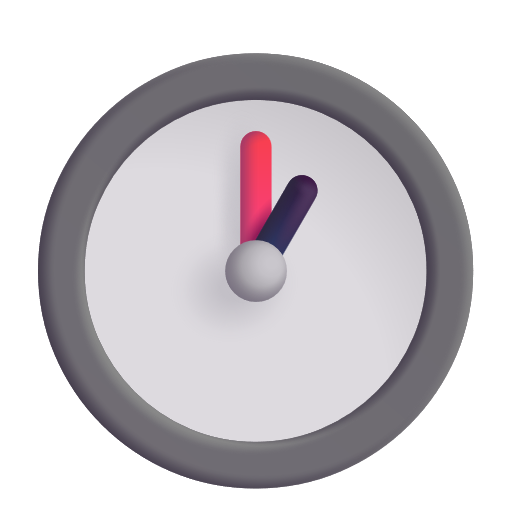 Clock Face One Oclock on Microsoft 3D