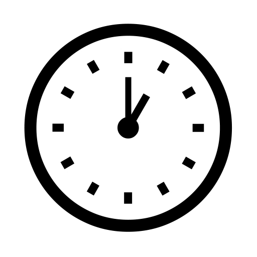 Clock Face One Oclock on Noto Emoji