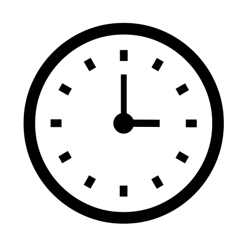 Clock Face Three Oclock on Noto Emoji