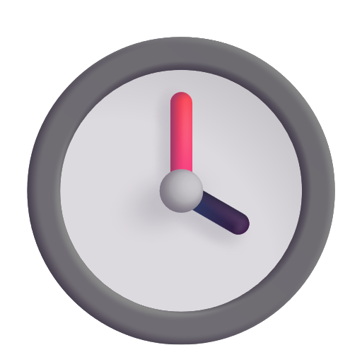 Clock Face Four Oclock on Microsoft 3D