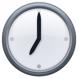 Clock Face Seven Oclock on WhatsApp