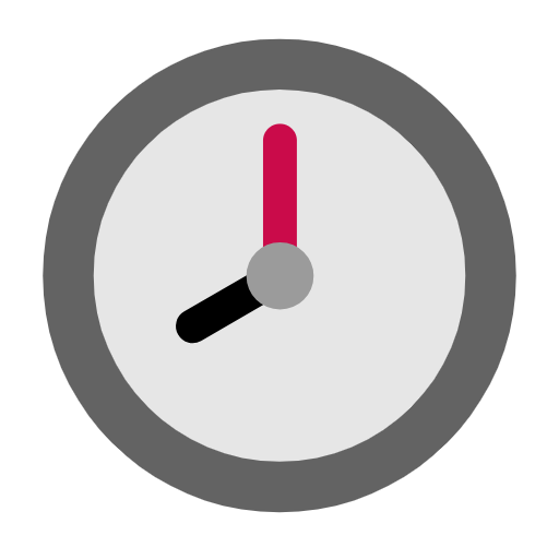 Clock Face Eight Oclock on Microsoft Fluent