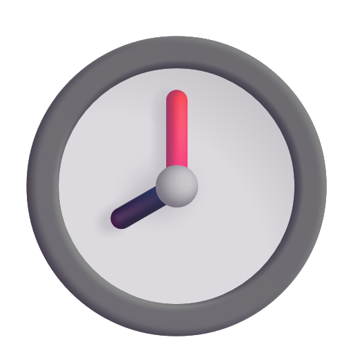 Clock Face Eight Oclock on Microsoft 3D