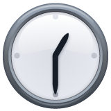 Clock Face One-thirty on WhatsApp