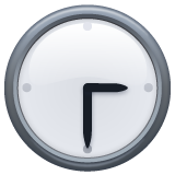 Clock Face Three-thirty on WhatsApp