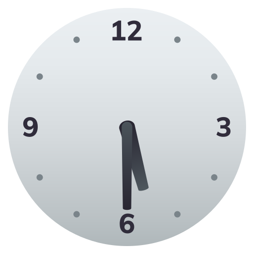 Clock Face Five-thirty on JoyPixels