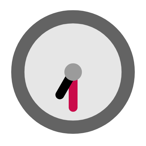 Clock Face Seven-thirty on Microsoft Fluent
