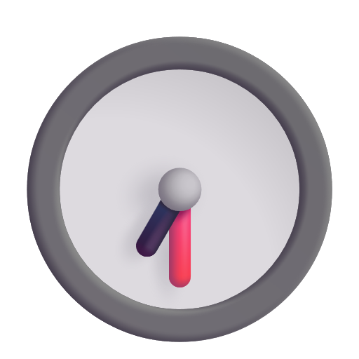 Clock Face Seven-thirty on Microsoft 3D