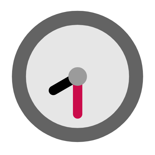 Clock Face Eight-thirty on Microsoft Fluent
