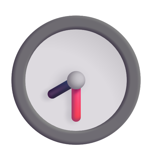 Clock Face Eight-thirty on Microsoft 3D