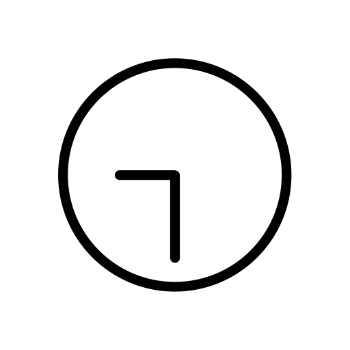 Clock Face Nine-thirty on OpenMoji