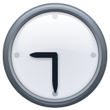 Clock Face Nine-thirty on WhatsApp