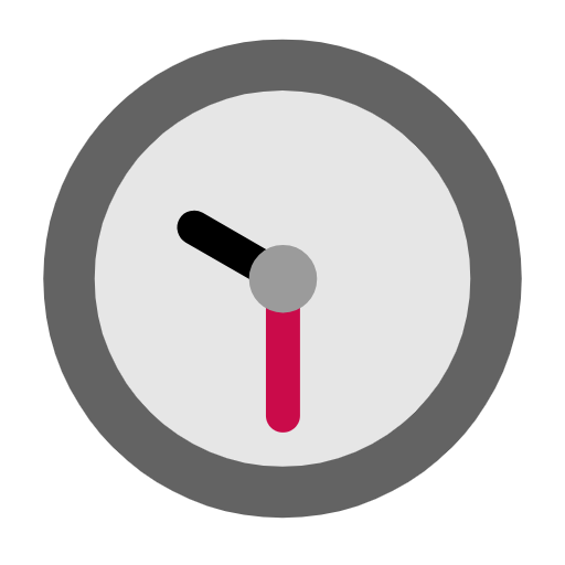 Clock Face Ten-thirty on Microsoft Fluent