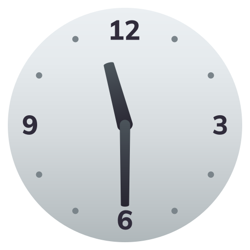 Clock Face Eleven-thirty on JoyPixels