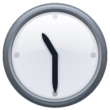 Clock Face Eleven-thirty on WhatsApp