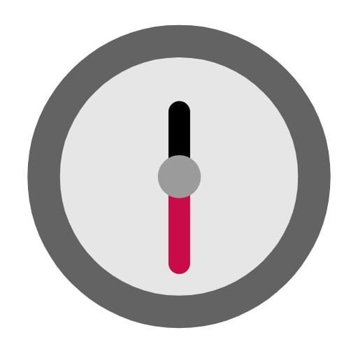 Clock Face Twelve-thirty on Microsoft Fluent